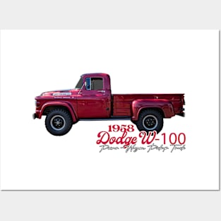 1958 Dodge W-100 Power Wagon Pickup Truck Posters and Art